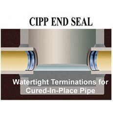 Sealed sewer pipe Sealed sewer pipe
